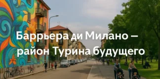 Barriera di Milano район Турина с уличным искусством, доступным жильём и будущим улицы района Barriera di Milano в Турине, уличное искусство, жилые дома, зелёные зоны