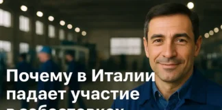 Почему в Италии всё меньше забастовок и что об этом думают сами рабочие Итальянский рабочий на заводе спокойная атмосфера, отказ от забастовок, корпоративное сотрудничество