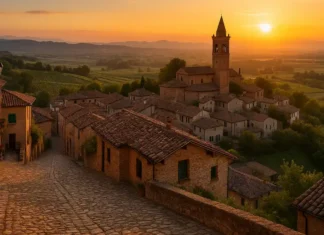 Самая красивая деревня Европы находится в Пьемонте Volpedo удивляет в 2025 году Volpedo самая красивая деревня Европы 2025