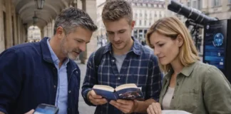 33 места скрытой науки в Италии: маршрут от Сицилии до Турина и Матеры Научный туризм в Италии: Турин и Матера Путешественники изучают маршрут “скрытой науки” в Италии на фоне современной городской среды Турина, с намеком на технологии и университетскую атмосферу.