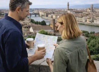 Самый красивый город Европы в 2025 году: почему Флоренция снова в топе Флоренция - самый красивый город Европы в 2025 году Панорама исторического центра Флоренции с рекой Арно и Понте Веккьо в мягком дневном свете