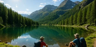 10 диких уголков природы рядом с Турином, где можно спрятаться от жары и шума Горное озеро в природном парке Пьемонта с кристально чистой водой и живописными склонами, отражающими летнее солнце идеальное место для побега от городской жары