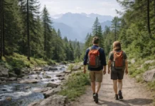 Природа Пьемонта рядом с Турином: 10 мест, где уйти от жары в горы, к озёрам и в лес Природа Пьемонта рядом с Турином: горная тропа и вид на Альпы Летний маршрут в горах Пьемонта недалеко от Турина: тропа, хвойный лес, дальняя панорама Альп