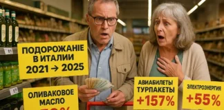 📈 Рекордное подорожание в Италии: какие товары выросли в цене с 2021 года Сравнение цен: какие продукты и услуги в Италии подорожали сильнее всего с 2021 года
