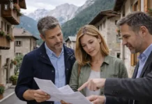 Sagron Mis без заявок: почему грант до 100 000 € на дом в Трентино не сработал Грант на дом в Трентино: Sagron Mis без заявок Горная деревня в Трентино и идея «купить и отремонтировать дом» по программе поддержки, без текста и логотипов, атмосферно и реалистично