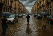 🌧 Ливневые дожди и наводнения в Италии 2025: от Милана до Турина Наводнения и ливневые дожди в Италии летом 2025 Затопленные улицы и реки Италии летом 2025: Милан, Ареццо, Турин и другие города
