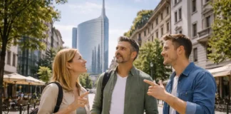 Самые высокие небоскребы Италии и мира: топ-10, высоты и где смотреть Самые высокие небоскребы Италии и мира - панорама города и современная высотка городская панорама в Италии с современной высоткой на переднем плане и узнаваемой архитектурой на горизонте, дневной свет