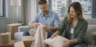 Как обустроить съемную квартиру в Италии: 6 бюджетных идей без ремонта Съемная квартира в Италии - уютный интерьер без ремонта и лишних затрат Светлый современный интерьер съемной квартиры, акценты текстиля, мягкий свет, аккуратное хранение, без брендовых элементов и текста