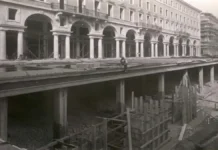 История Via Roma в Турине от плана метро к подземному паркингу Строительство тоннеля под Via Roma в Турине, 1930-е годы строительства тоннеля под Via Roma в Турине в 1936 году.