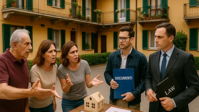 Проблемы кондоминиума в Италии — к кому обращаться Описание: Жильцы обсуждают спор в кондоминиуме в Италии с администратором и адвокатом