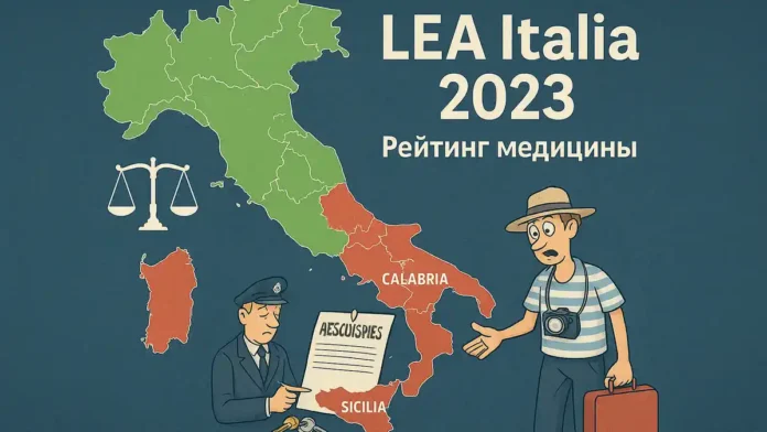 zdravohranenie-italia-lea-2023 Здравоохранение в Италии 2023 лучшие регионы по медицине Инфографика о лучших и худших регионах Италии по уровню медицины (LEA-2023): Veneto, Toscana и Emilia-Romagna лидируют, Sicilia и Calabria отстают