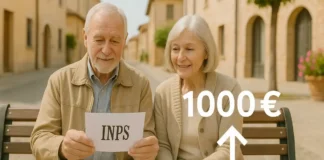 Пенсия 1 000 евро в Италии: реально ли получить в 2025-2026 и что влияет на сумму Пенсия 1 000 евро в Италии кто получает и какие условия Итальянский пенсионер смотрит на выписку INPS, инфографика роста стажа и суммы до 1 000 евро, отметка «Bolzano» как пример региональной доплаты