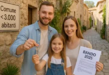 Сардиния в 2025: бонус на дом до 15 000 €, «беби-бонус» 600/400 €, плюс «case a 1 €» как переехать в итальянское село и не ошибиться Сардиния 2025 бонус на дом 15 000 €, беби-бонус и case a 1 € Каменный борго Сардинии, пара с ключами от дома, подпись «borgo