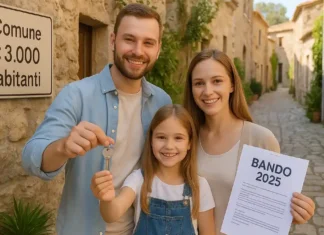 Сардиния в 2025: бонус на дом до 15 000 €, «беби-бонус» 600/400 €, плюс «case a 1 €» как переехать в итальянское село и не ошибиться Сардиния 2025 бонус на дом 15 000 €, беби-бонус и case a 1 € Каменный борго Сардинии, пара с ключами от дома, подпись «borgo