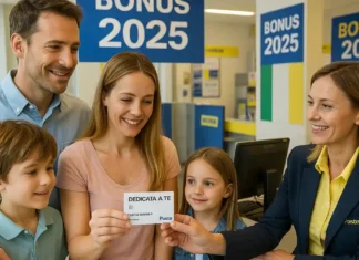 Бонусы и льготы в Италии 2025 какие действуют до конца года и как их получить Бонусы и социальные льготы 2025 в Италии Итальянская семья получает карту «Dedicata a te» и консультируется в почтовом отделении о других бонусах