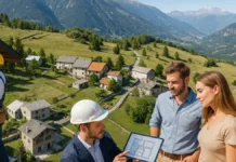 Горная flat tax в Италии: спасёт ли налоговая революция вымирающие деревни Пьемонта Горная flat tax и вымирающие деревни Пьемонта - налоговая реформа для жителей гор ИталииОписание: Небольшая горная деревня Пьемонта с каменными домами и заснеженными вершинами на горизонте, внизу видна дорога и несколько жилых домов с вечерним тёплым светом в окнах