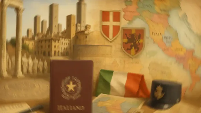 istoricheskie-identichnosti-italia-istorija Исторические идентичности Италии до объединения коллаж античности, Средневековья и Рисорджименто Фотореалистичный коллаж трёх эпох — античность, средневековые города и эпоха Рисорджименто. Чистый свет, исторический стиль, без лиц.