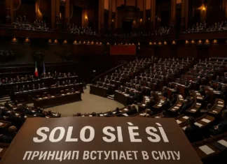 «Solo sì è sì» — Италия переписывает закон о сексуальном насилии. Почему это решение переворачивает страну Закон Solo sì è sì в Италии Зал парламента Италии, голосование за новую норму о согласии