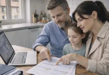 Assegno Unico 2026 в Италии: календарь выплат, ISEE, суммы и дедлайны Assegno Unico 2026 Италия календарь выплат Семья в Италии проверяет календарь выплат и документы ISEE, спокойная домашняя сцена.