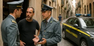 Финансовая гвардия Италии (Guardia di Finanza): кто это и когда они могут постучать к вам Патруль финансовой гвардии Италии возле служебного автомобиля Описание изображения: Офицеры Guardia di Finanza общаются с предпринимателем на улице итальянского города, служебный автомобиль стоит рядом.