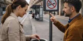 Курение в Италии 2026: где можно, где нельзя, штрафы. Милан и Турин Курение в Италии - правила и запреты в Милане и Турине Консультация по правилам курения в Италии: карта города, остановка транспорта, спокойная улица без вывесок.