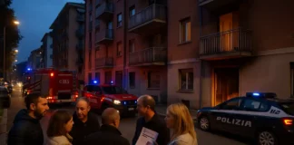 Поджог в Турине ночью: что случилось и чем это грозит по закону Италии Пожарные и полицейские у подъезда после ночного поджога в Турине Ночной поджог в жилом квартале Турина – пожарные машины и полицейский кордон возле закопчённого подъезда.