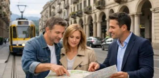 Районы Турина — где жить, где безопаснее, где выгоднее купить квартиру Районы Турина - карта кварталов и выбор района для покупки квартиры Турин, панорама города и жилые кварталы, ассоциация с выбором района и покупкой недвижимости