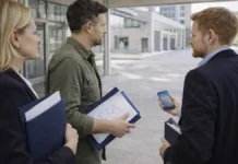 Турин меняет «адрес миграции»: станет легче или очереди просто переедут? Иммиграционый офис в Турине переезд в Santo Volto кадр Турина: вход в комплекс Santo Volto и люди с папками документов, без видимых надписей и логотипов.