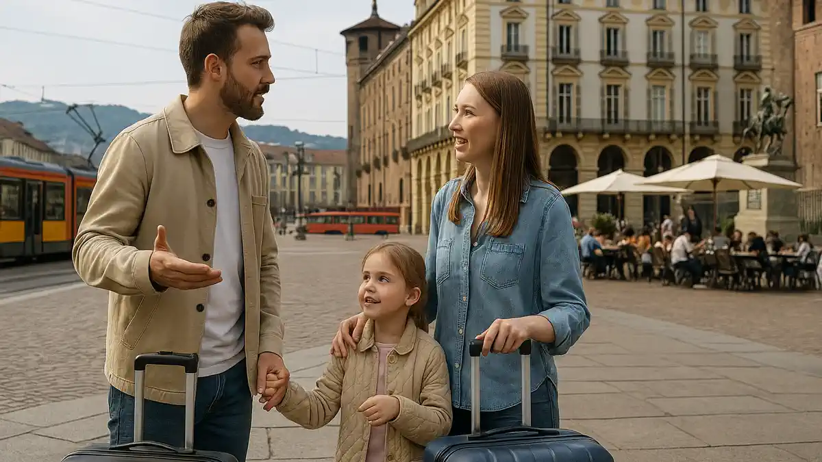 Туризм и переезд в Италию - путешествия, города, чемоданы и поезда