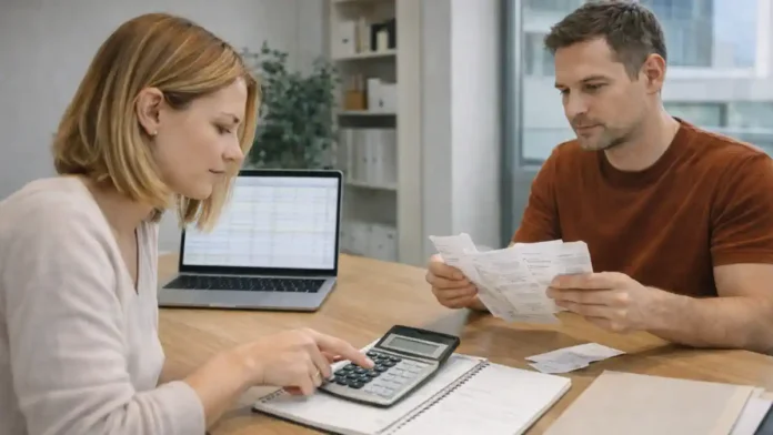 agenzia-delle-entrate-turin Agenzia delle Entrate в Турине - налоговая служба Италии, документы и налоги Реалистичная сцена у входа в государственный офис в Турине: мужчина и женщина 30–45 лет с папкой документов обсуждают порядок действий со специалистом у стойки, без текстов и логотипов, дневной свет, деловая атмосфера.