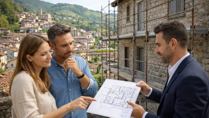 Дома за 1 евро в Италии: Montalto Pavese, Ломбардия Поселок в провинции Павия и старый дом под реконструкцию, разговор о плане ремонта.