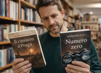 Умберто Эко: с чего начать читать и какие книги выбрать в первую очередь выбор книги в книжном магазине Турина Читатель выбирает книгу в уютной книжной лавке Турина, атмосфера интеллектуального чтения