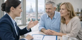 Пенсионный возраст в Италии в 2026 году: таблица по видам пенсий и понятные правила Пенсионный возраст в Италии 2026 Консультация по пенсии в Италии, спокойная деловая сцена