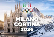 Олимпиада 2026 в Италии: энциклопедия фактов и хроника обновлений Олимпиада 2026 в Италии - Милан, зимняя атмосфера и зрители Фотореалистичная городская сцена в Милане в дни зимних соревнований: вечерний свет, зимняя одежда, атмосфера большого события, без логотипов и текста.