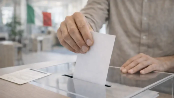 Референдум в Италии 2026: бюллетень и урна для голосования